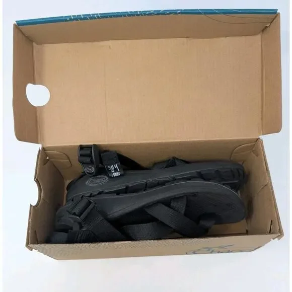 Chaco Womens Sz 7 Z Cloud 2 Sandals in Solid Black w/Box Gorpcore - Picture 7 of 9